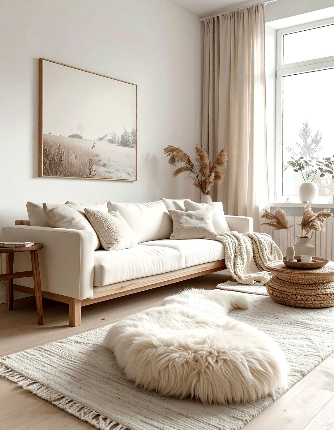 Scandi Cream Living Room - 30 cream living room furniture ideas