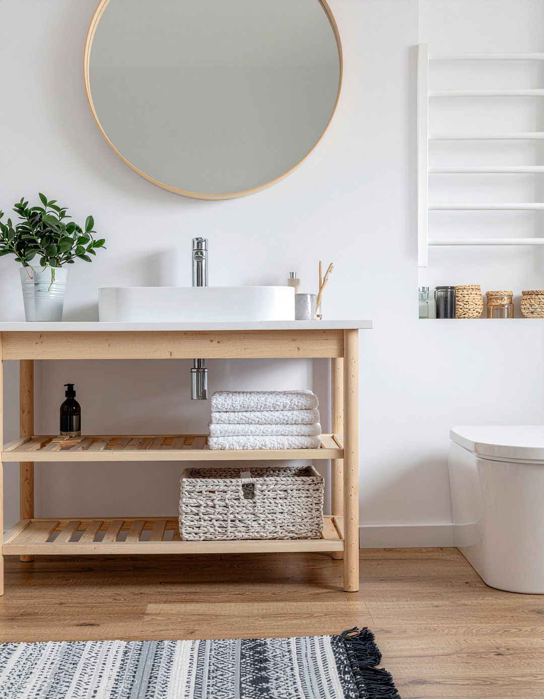 Scandi Girls Bathroom - 30 girls bathroom ideas