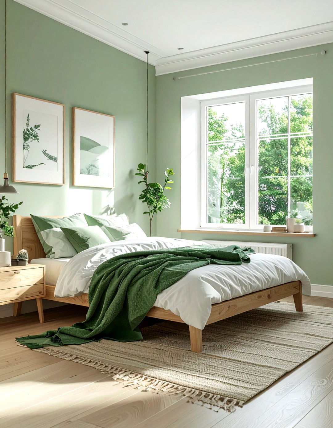Scandi Green Bedroom - 30 contemporary green bedroom ideas