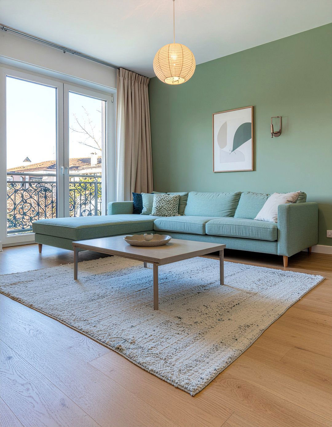 Scandi Green Living Room - 30 green living room ideas