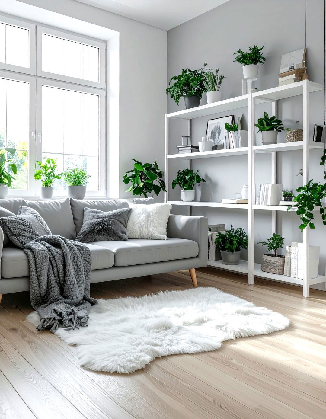 Scandi Grey And White Living Room - 30 grey and white living room ideas