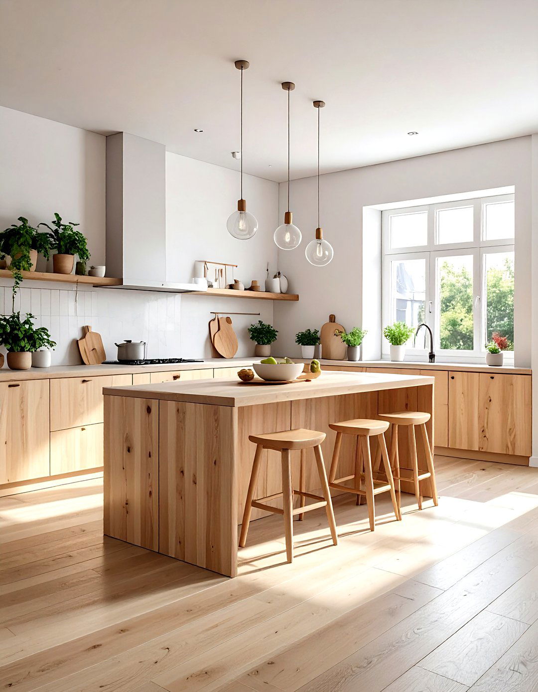 Scandi Kitchen Wood - 30 kitchen furniture layout