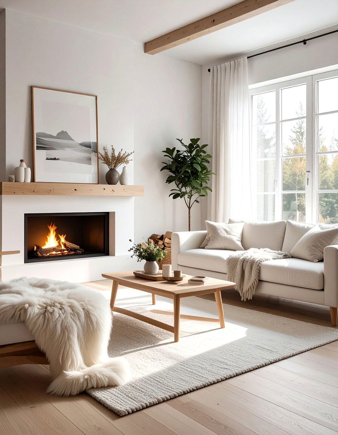 Scandi Living Room - 30 bright living room ideas