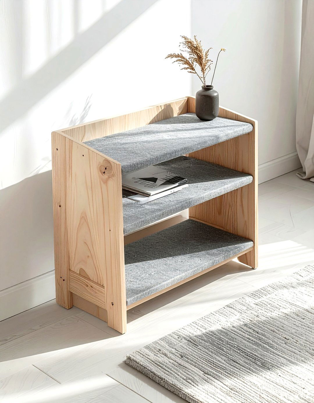 Scandi Magazine Stand - 30 living room magazine rack ideas
