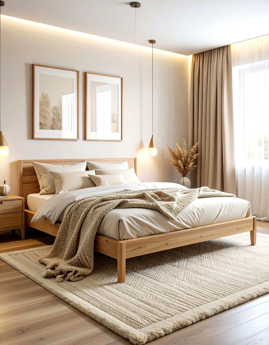 Scandi Minimalist Beige Bedroom - 30 minimalist beige bedroom ideas