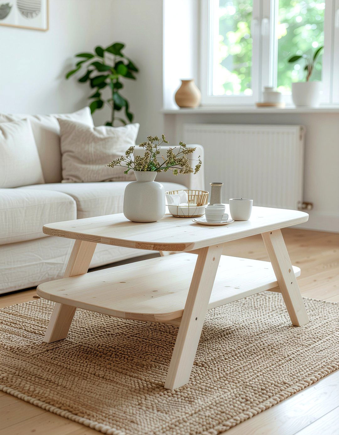 Scandi Minimalist Nesting Coffee Table - 30 living room nesting coffee tables