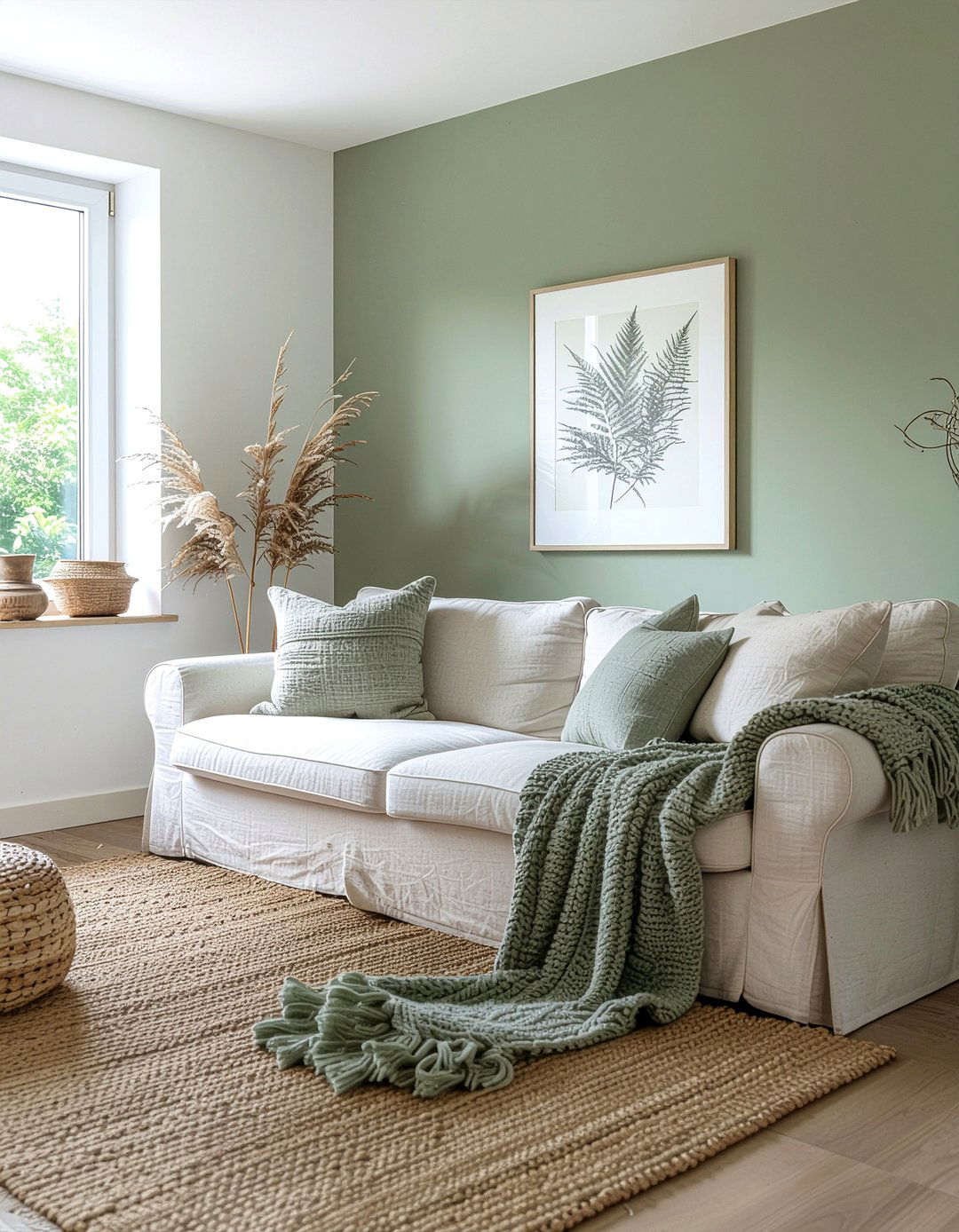 Scandi Olive Green Living Room - 30 olive green living room ideas