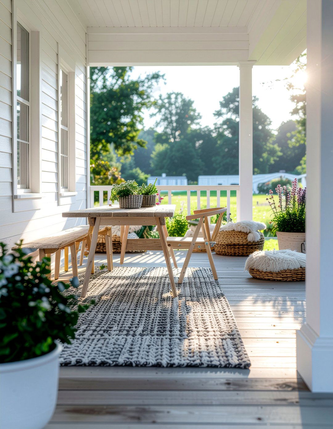 Scandi Porch Dining - 30 porch dining ideas