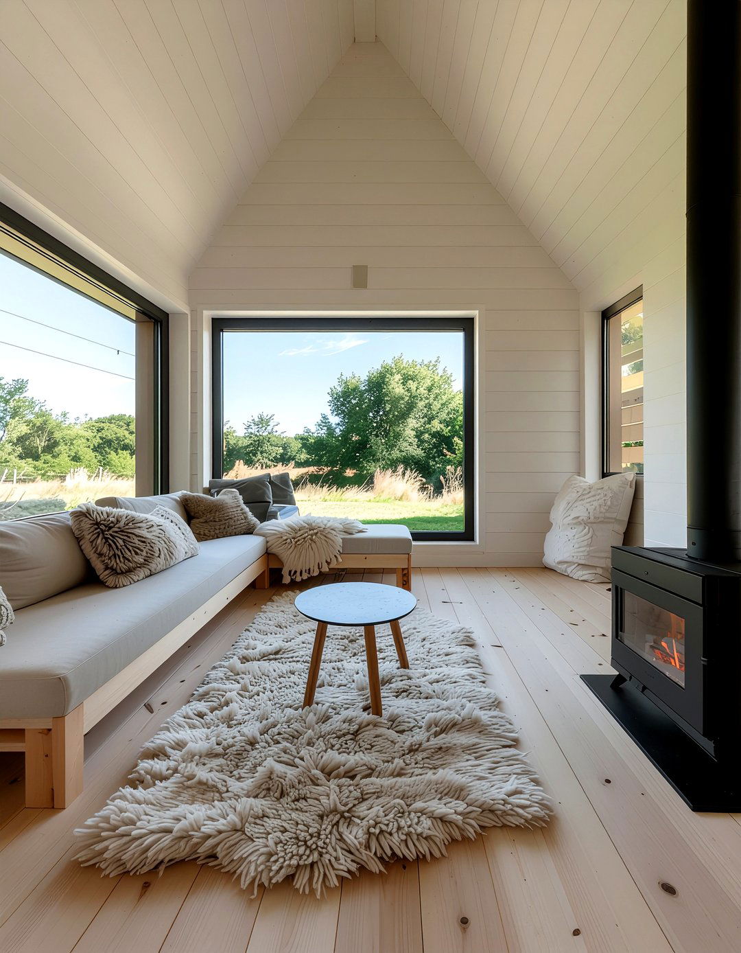 Scandi She Shed - 30 she shed living room ideas