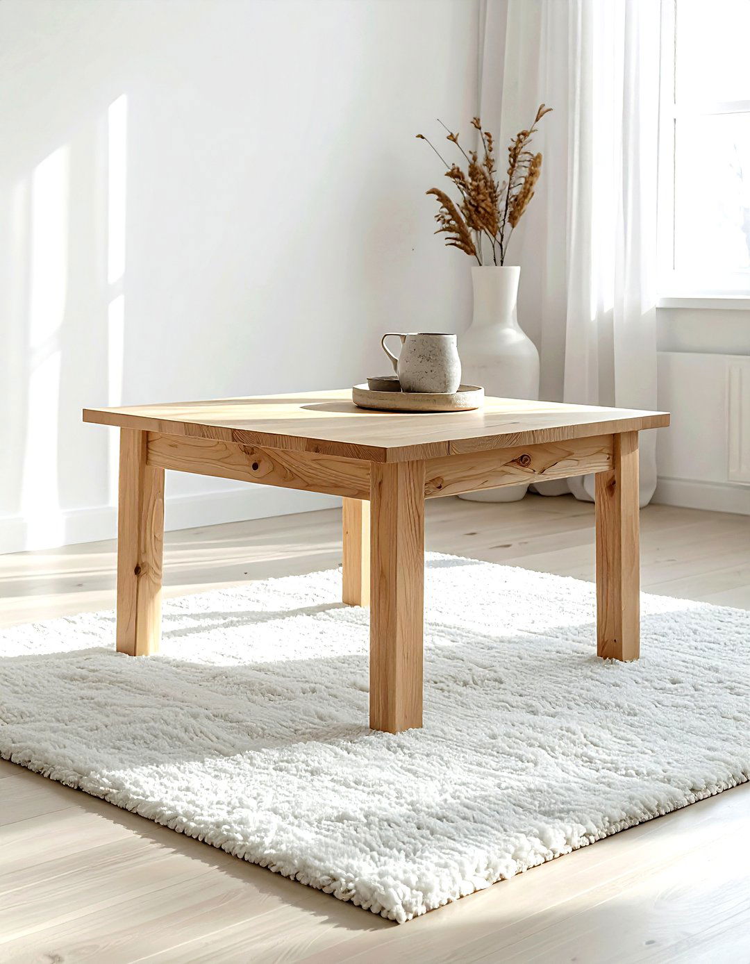 Scandi Square Coffee Table - 30 living room square coffee tables