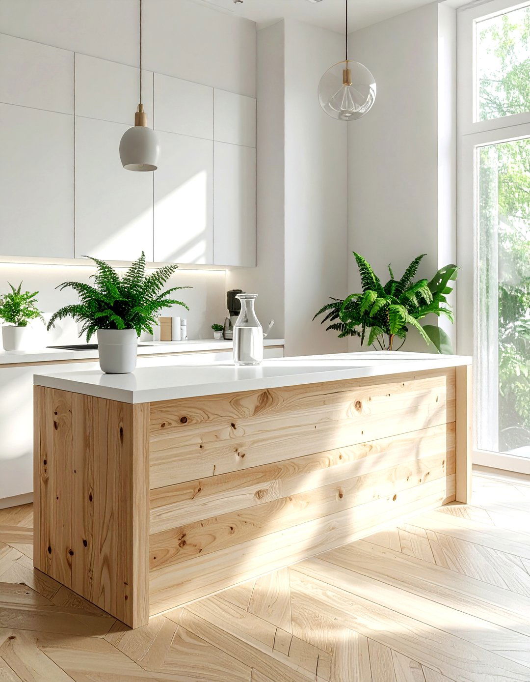 Scandi Style Beverage Station - 30 dining room drink station ideas