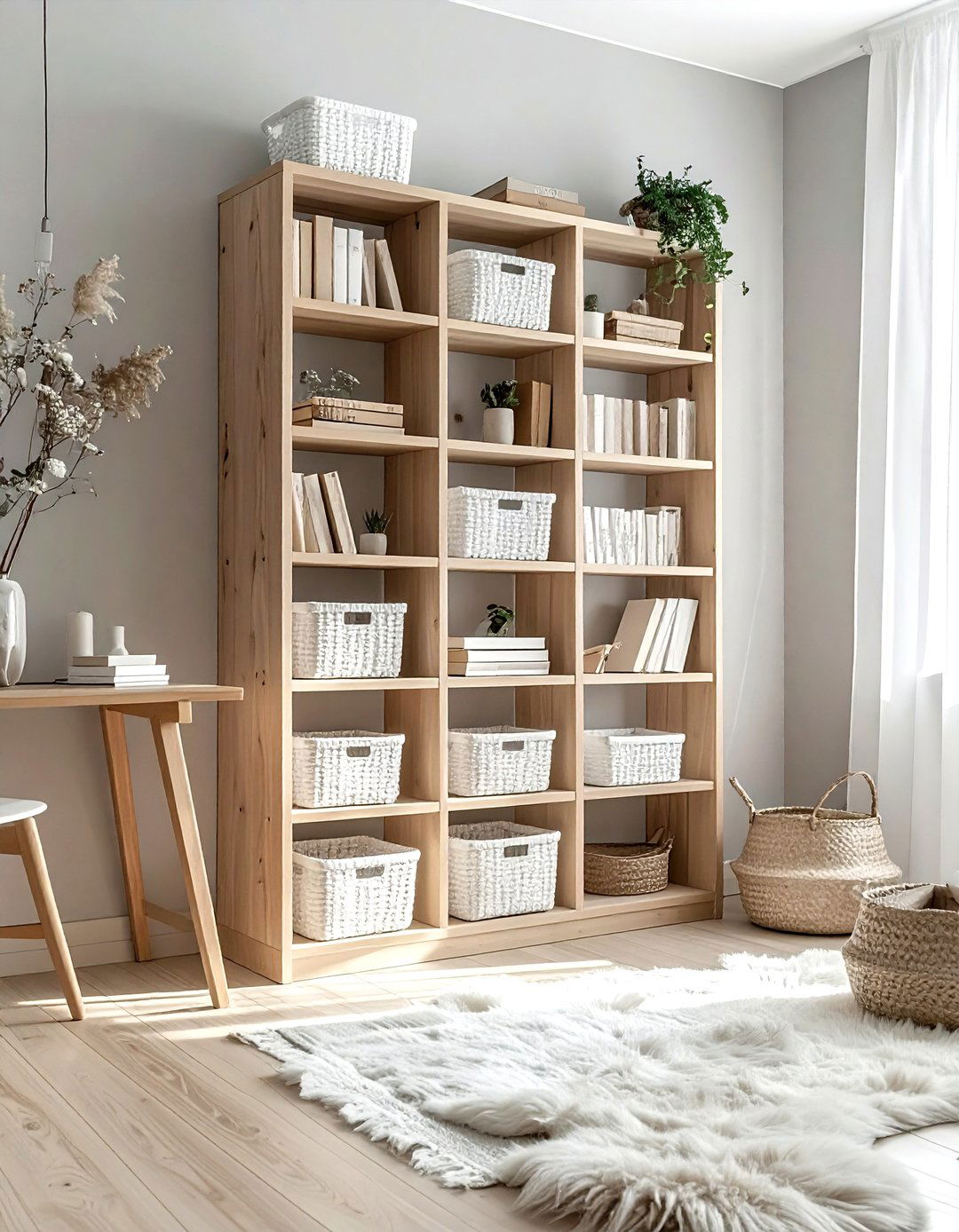 Scandi Style Bookshelf - 30 office bookshelf ideas