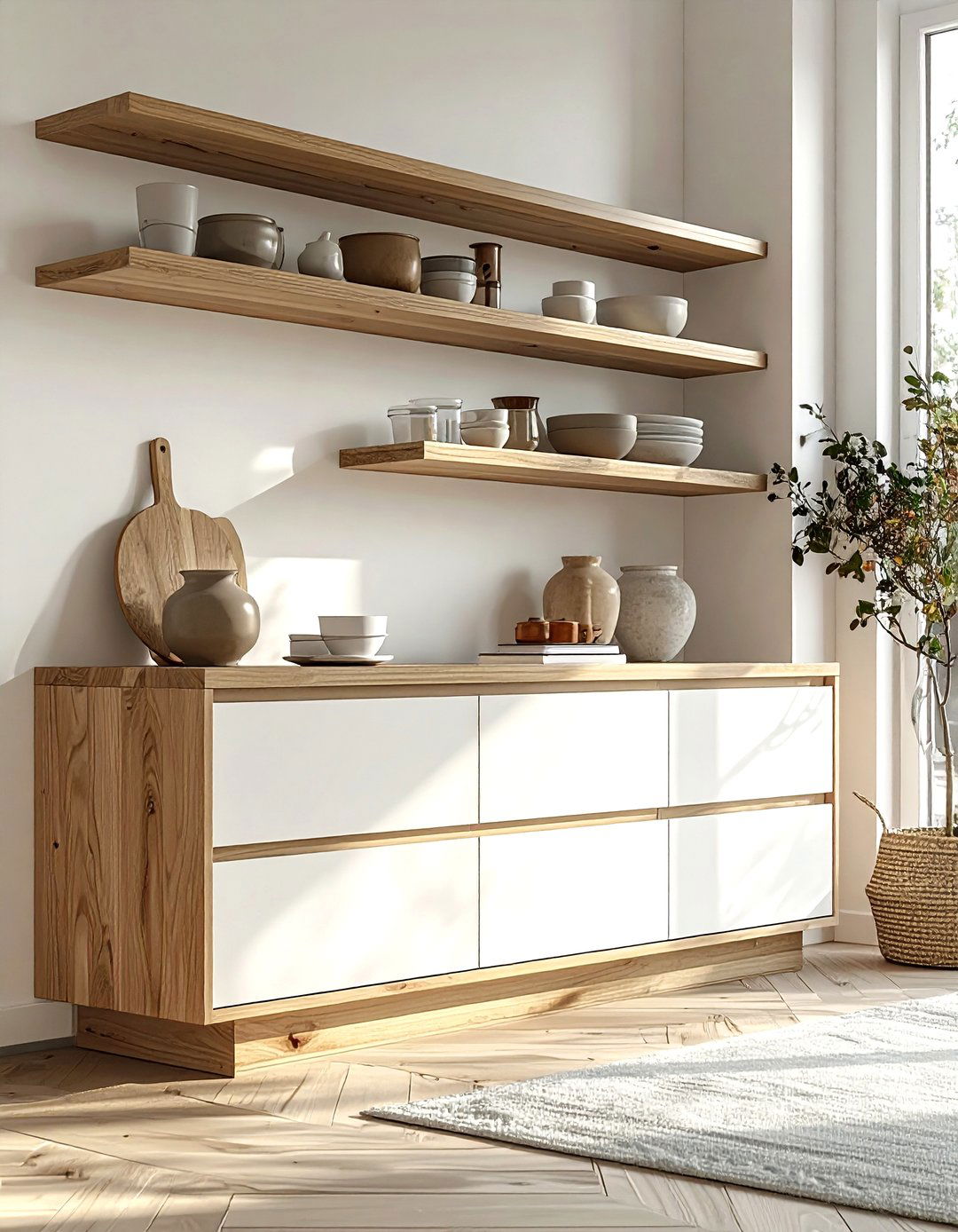 Scandi Style Cabinet - 30 dining room display cabinet ideas