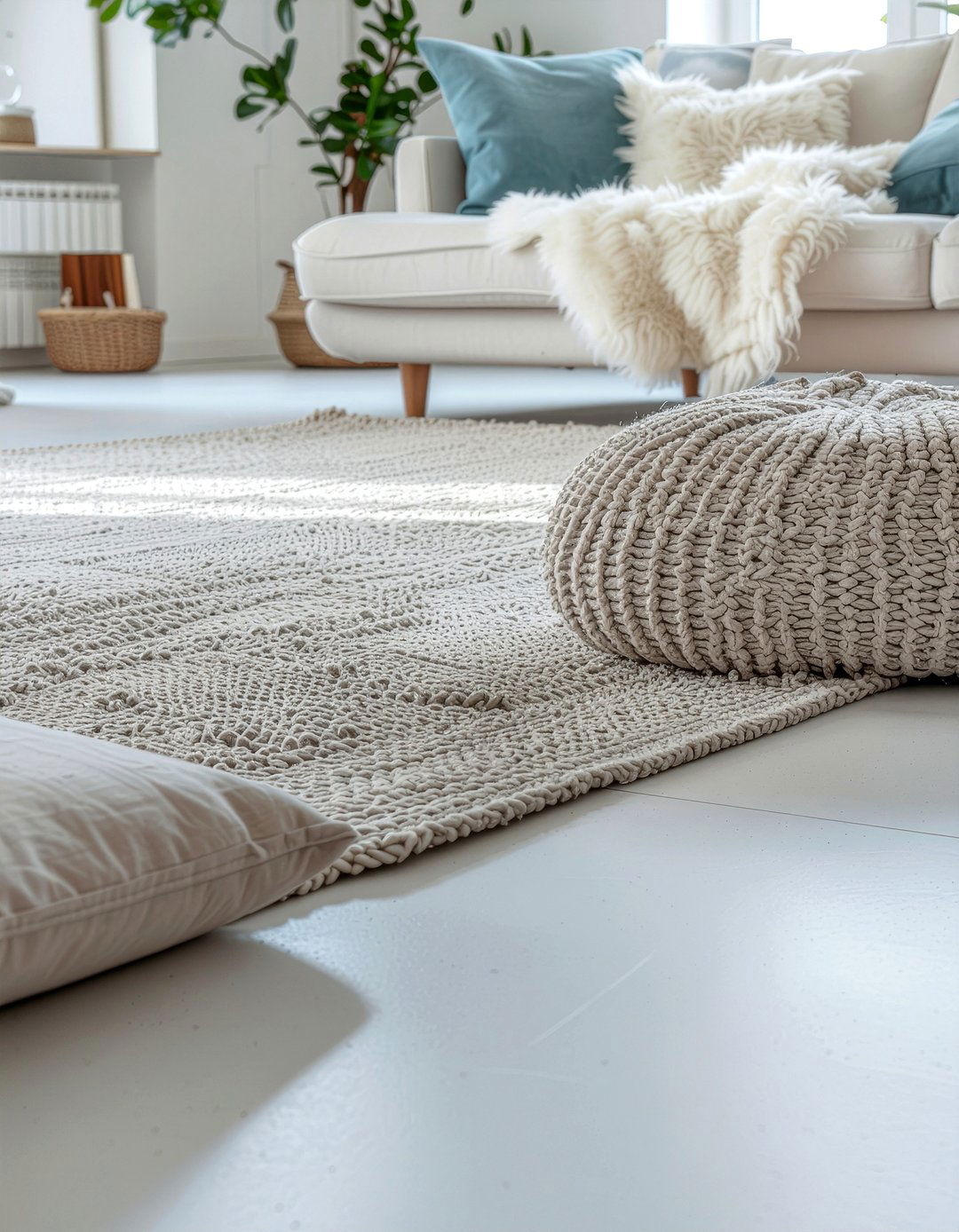 Scandi Style Concrete Floor - 30 living room concrete floors