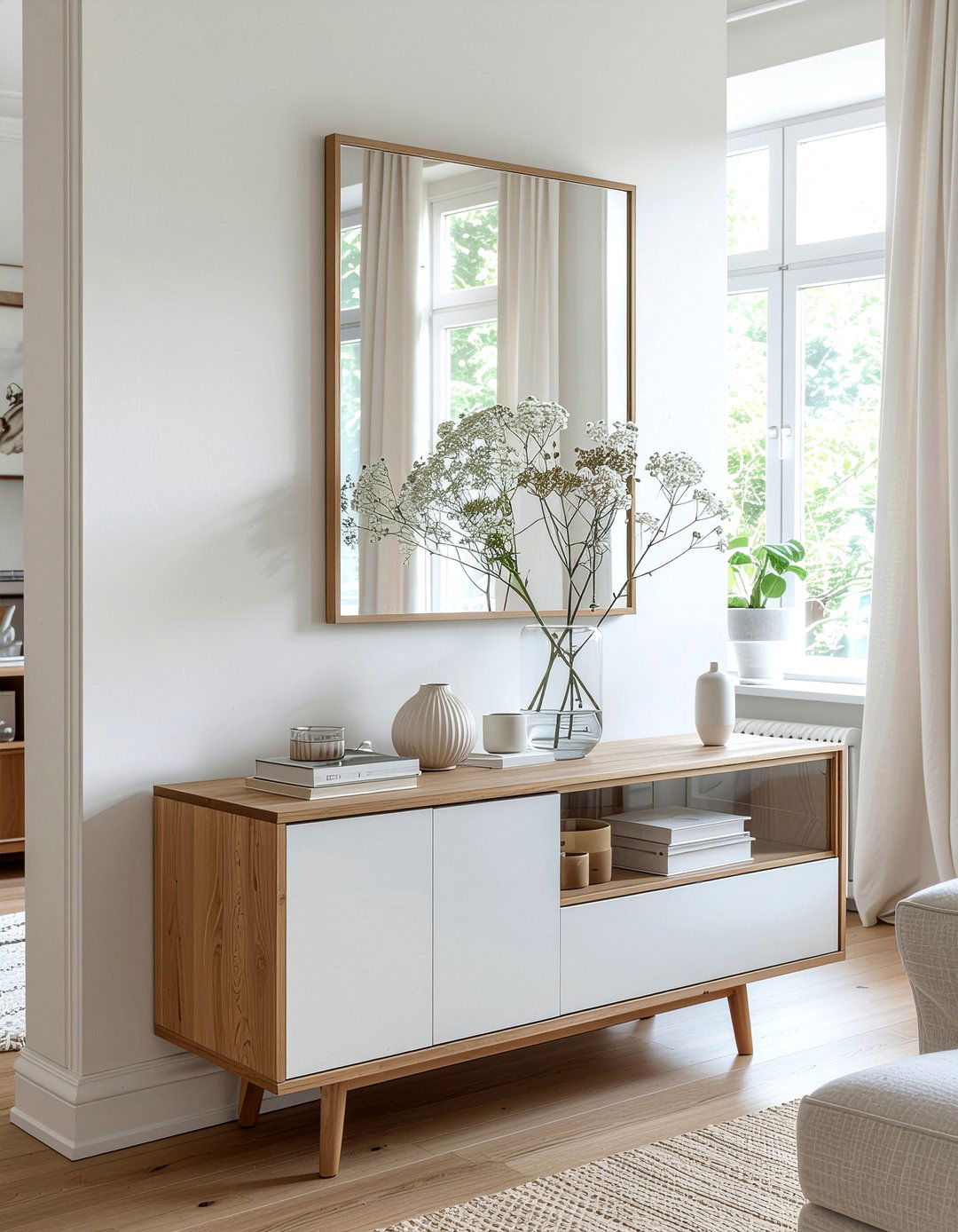 Scandi Style Curio - 30 living room curio cabinet ideas