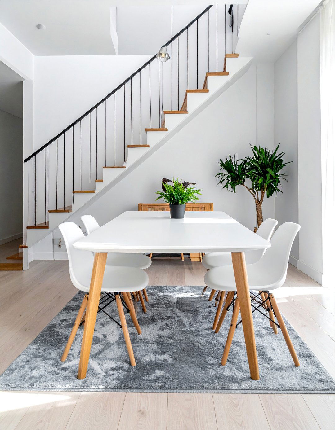 Scandi Style Dining - 30 under stairs dining ideas