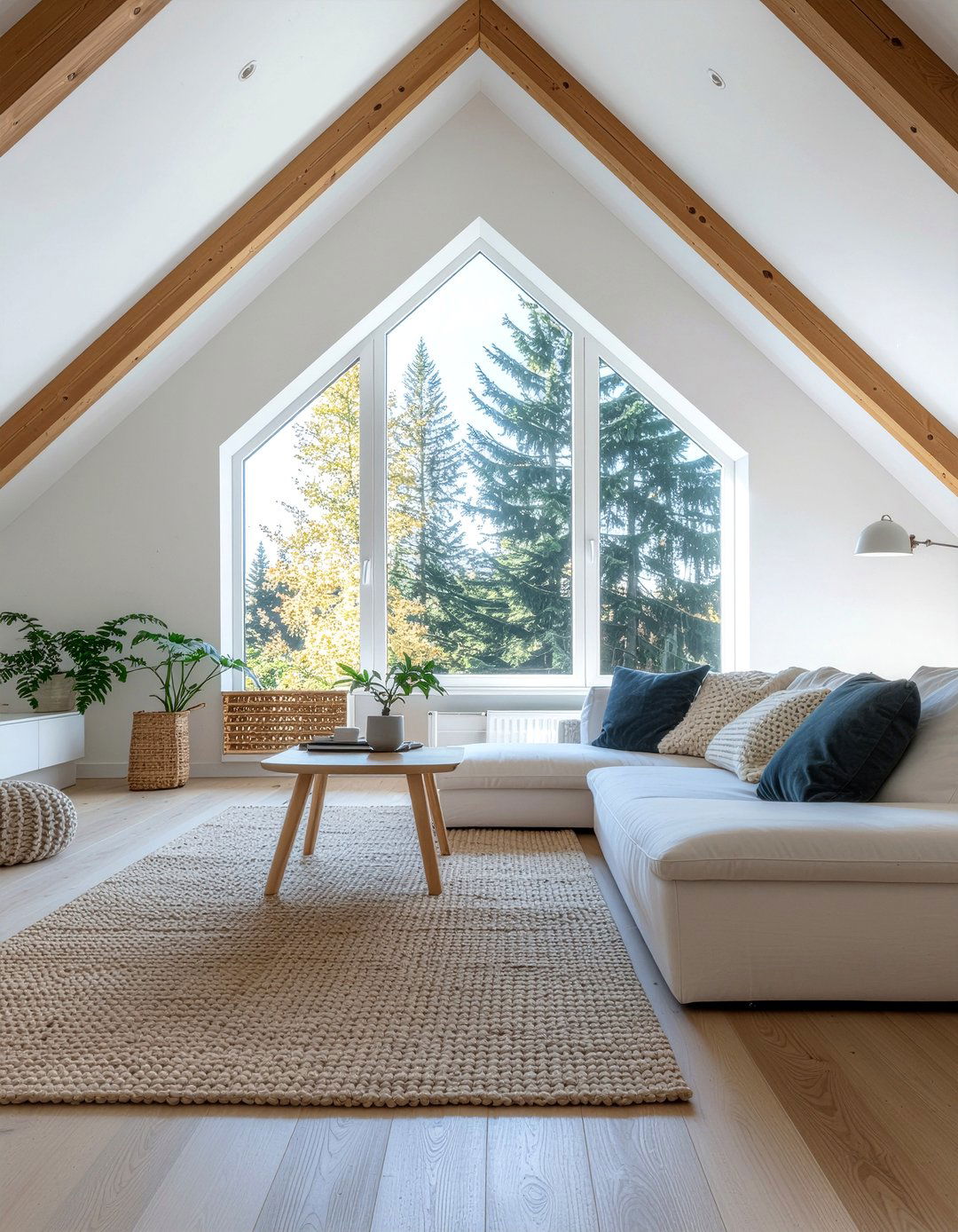 Scandi Style Minimalism - 30 living room vaulted ceiling ideas