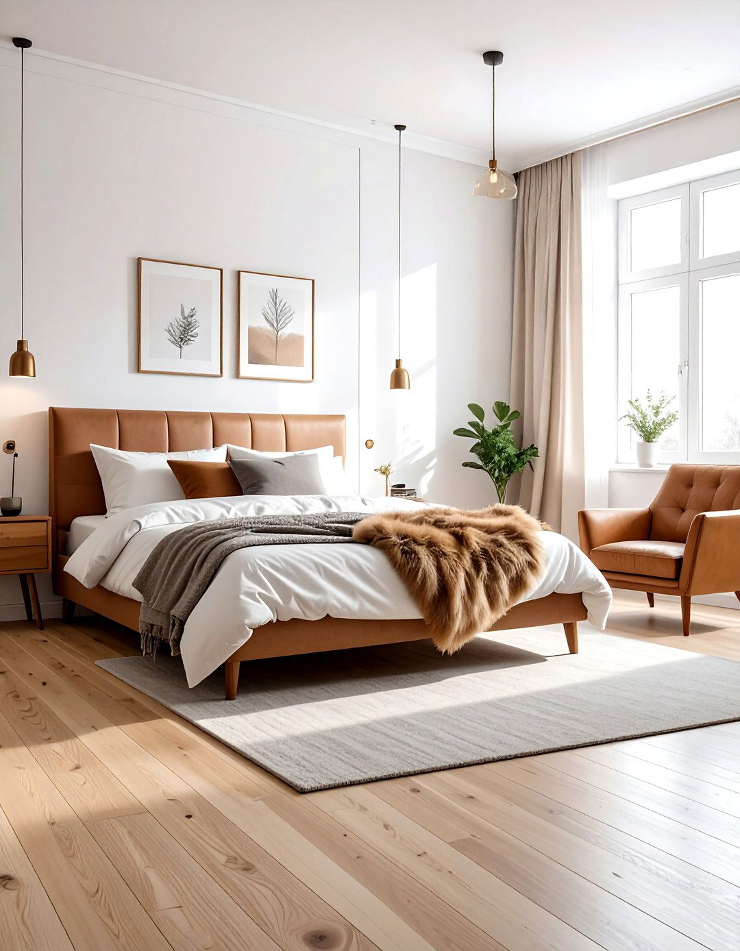 Scandi Tan And White Bedroom - 30 tan and white bedroom ideas