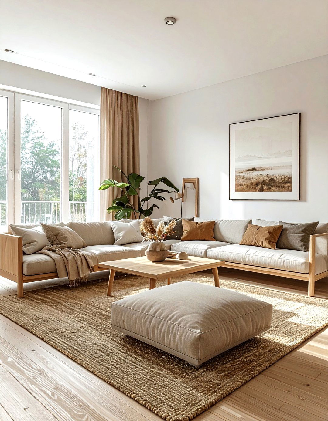 Scandi Tan Living Room - 30 warm tan living room ideas