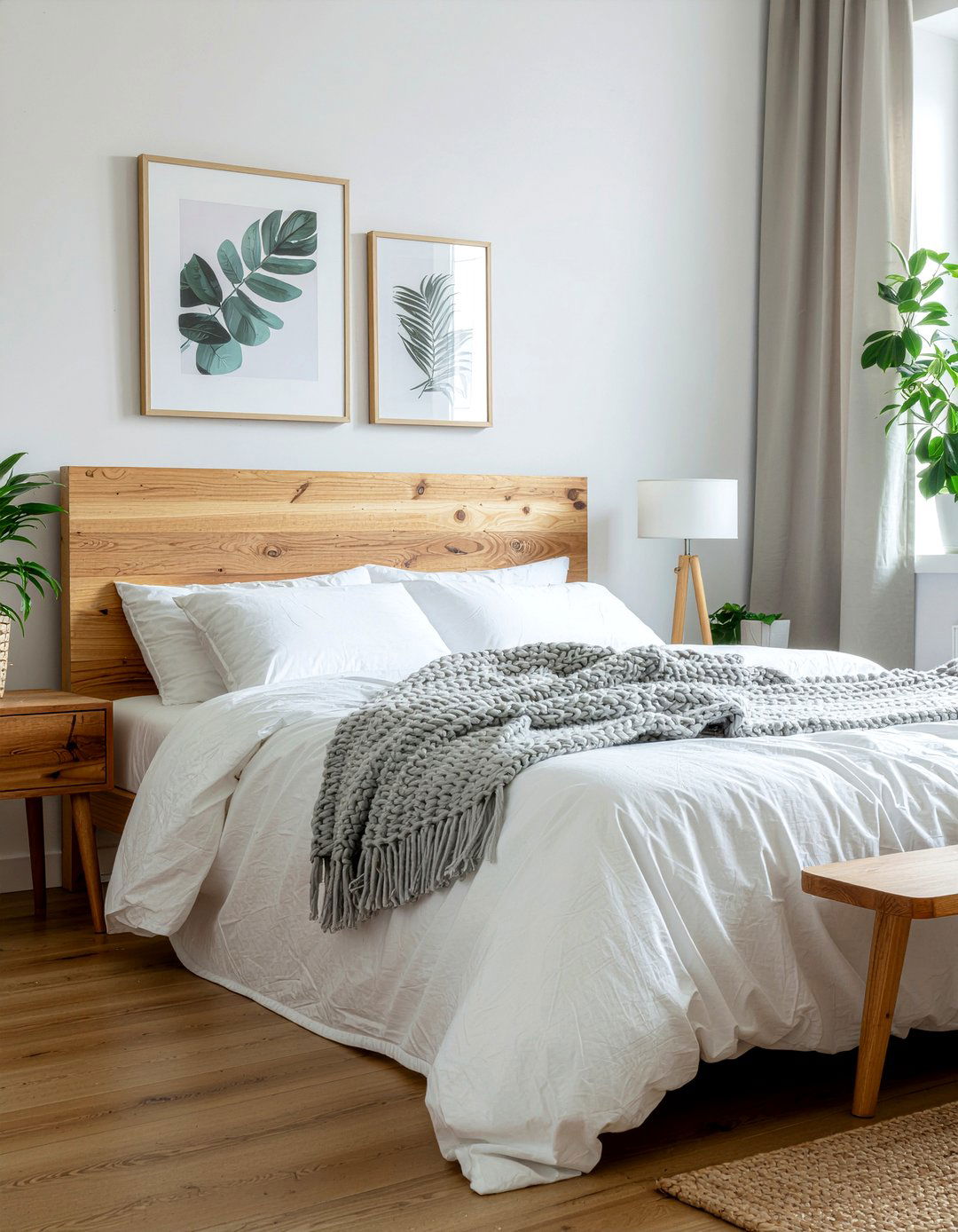 Scandi White Bedding - 30 bedroom white bedding ideas
