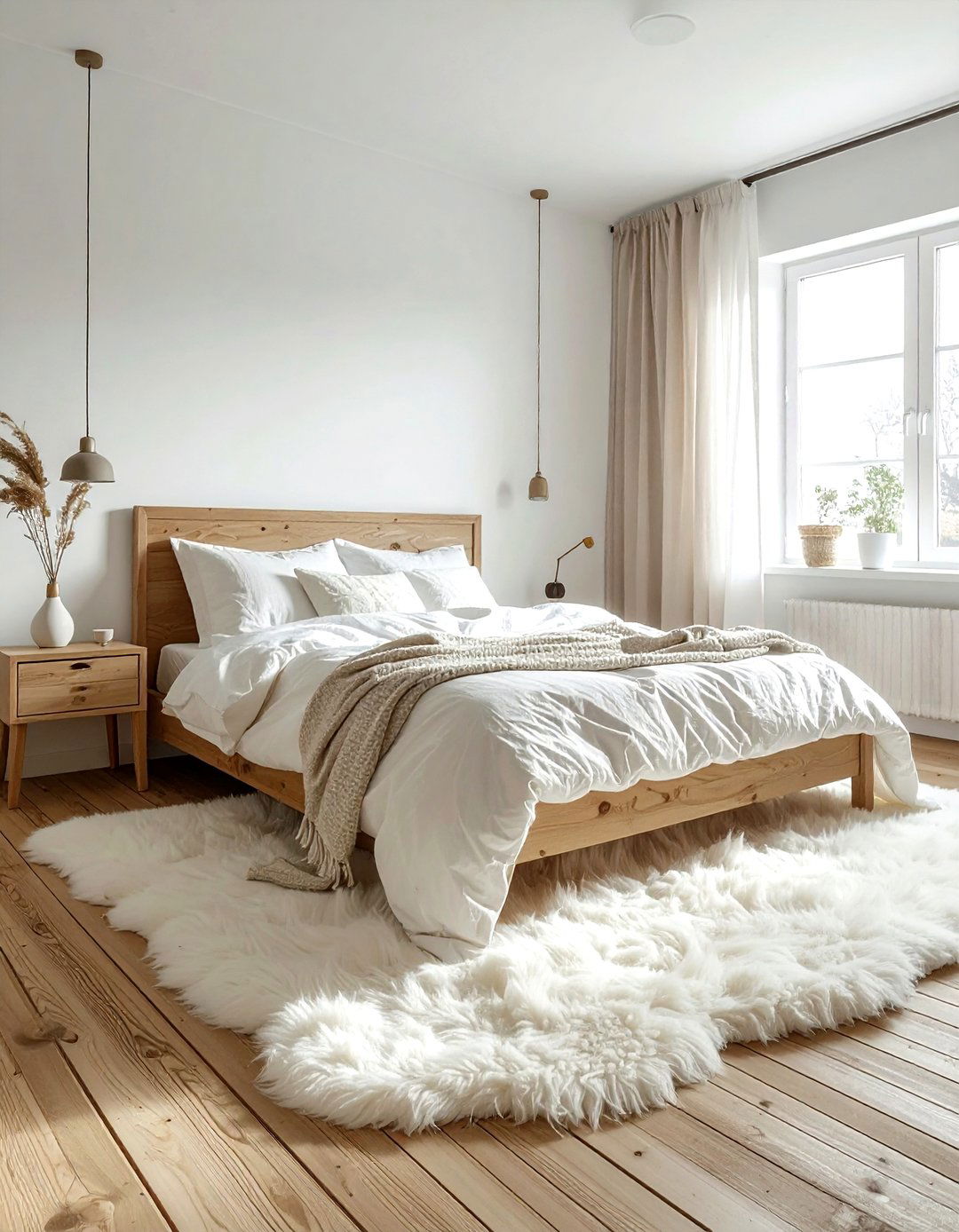 Scandi White Bedroom - 30 white and white bedroom ideas