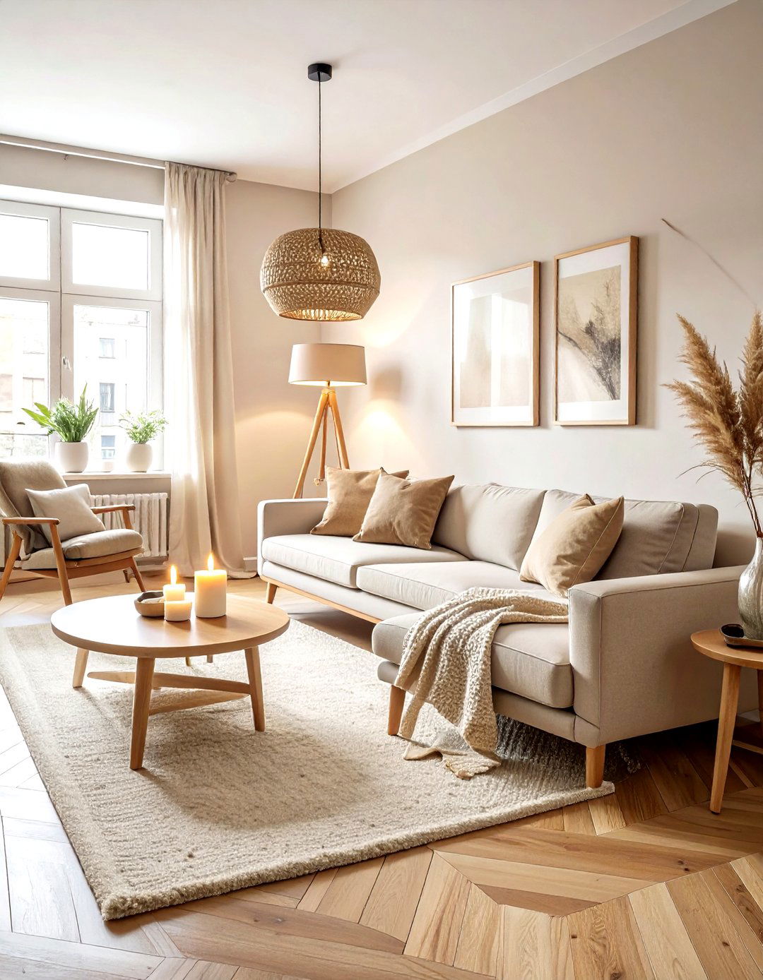 Scandi beige living room - 30 modern beige living room ideas