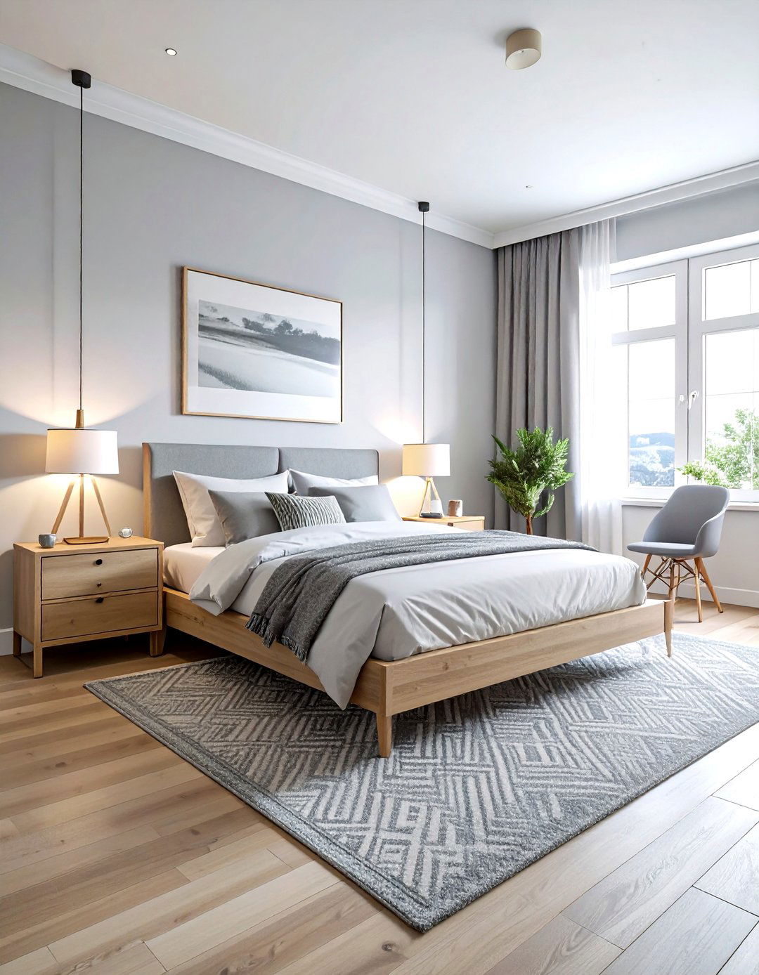 Scandi coastal bedroom - 30 coastal gray bedroom ideas