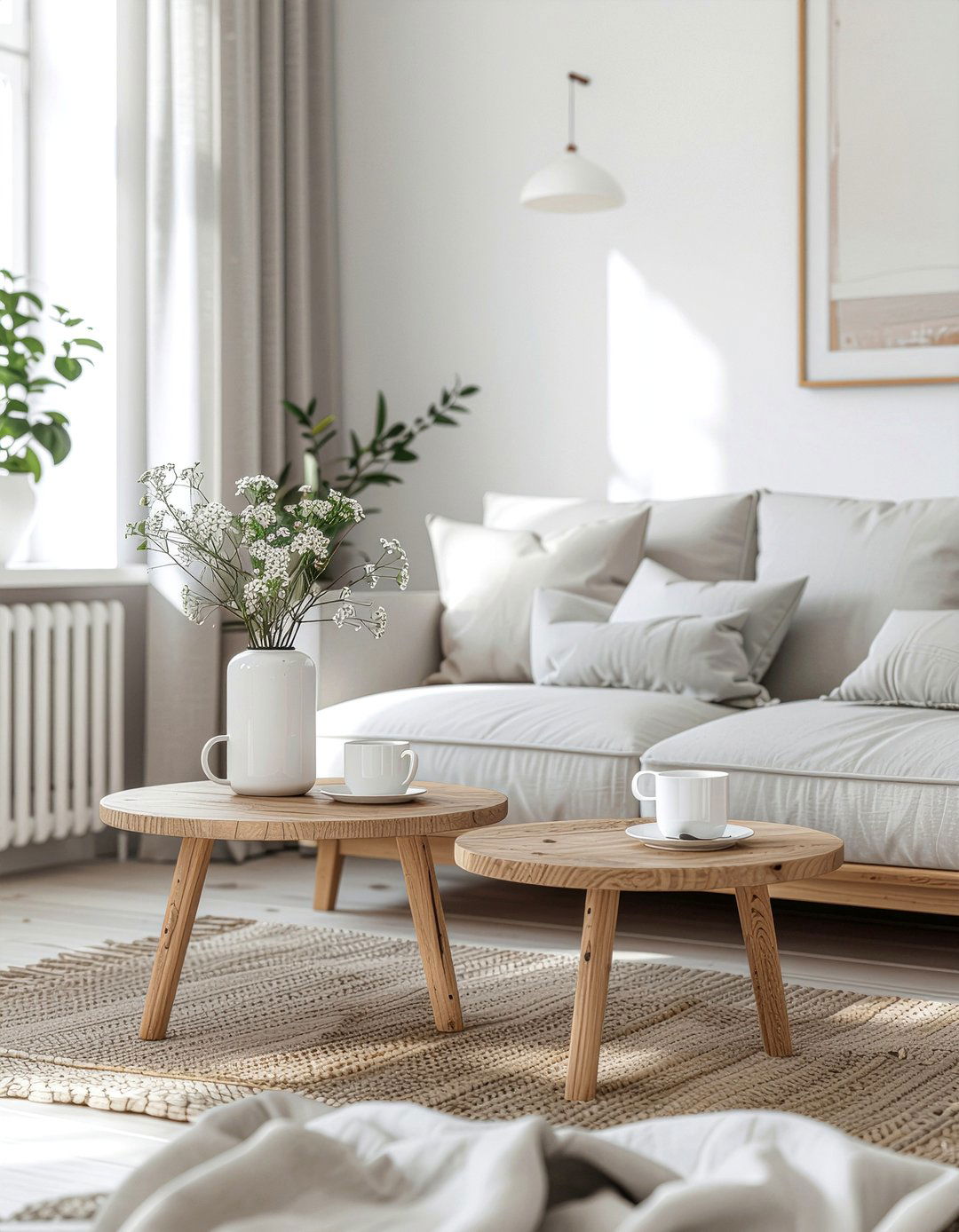 Scandi coffee station - 30 living room drink station ideas