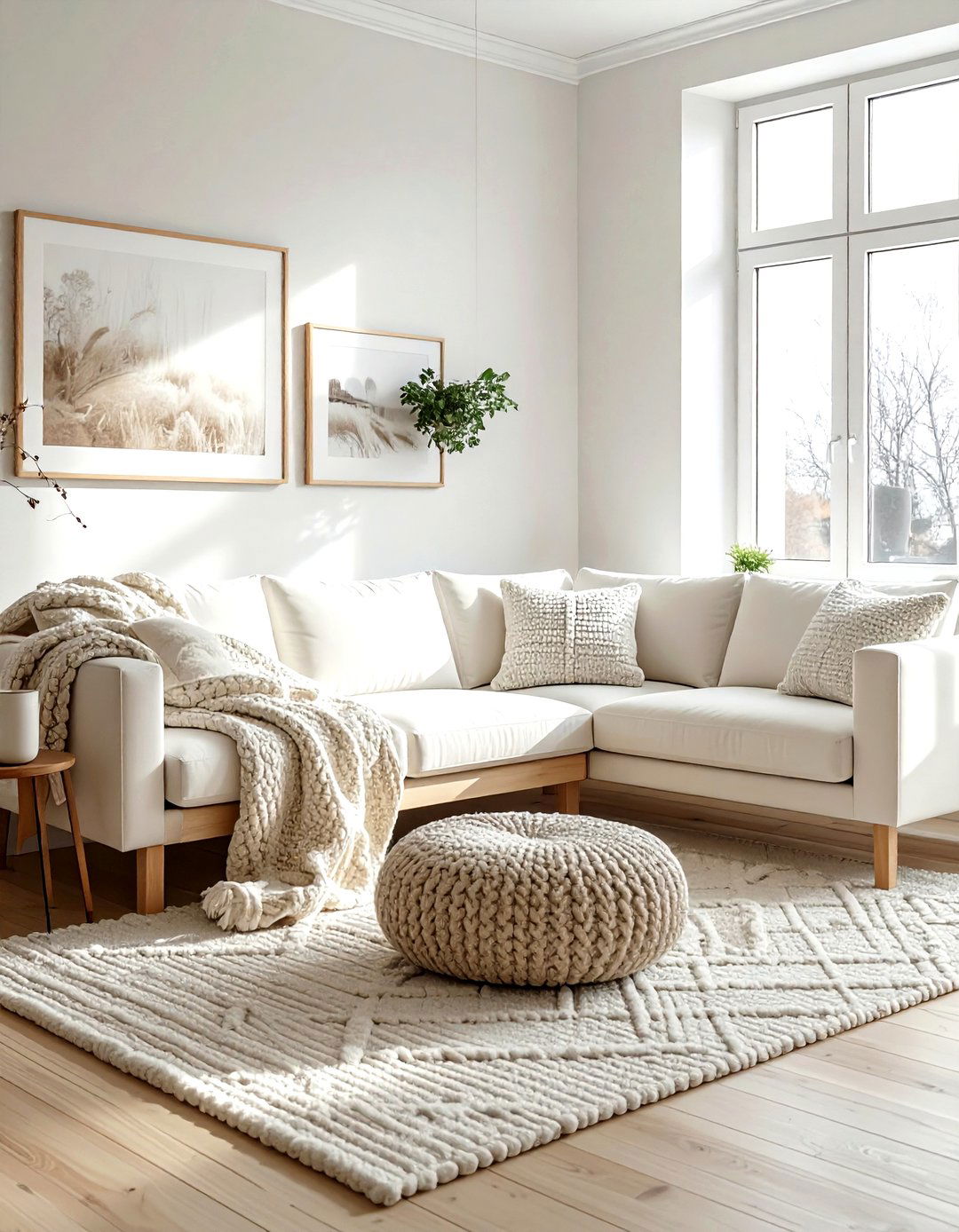 Scandi cream living room - 30 warm cream living room ideas