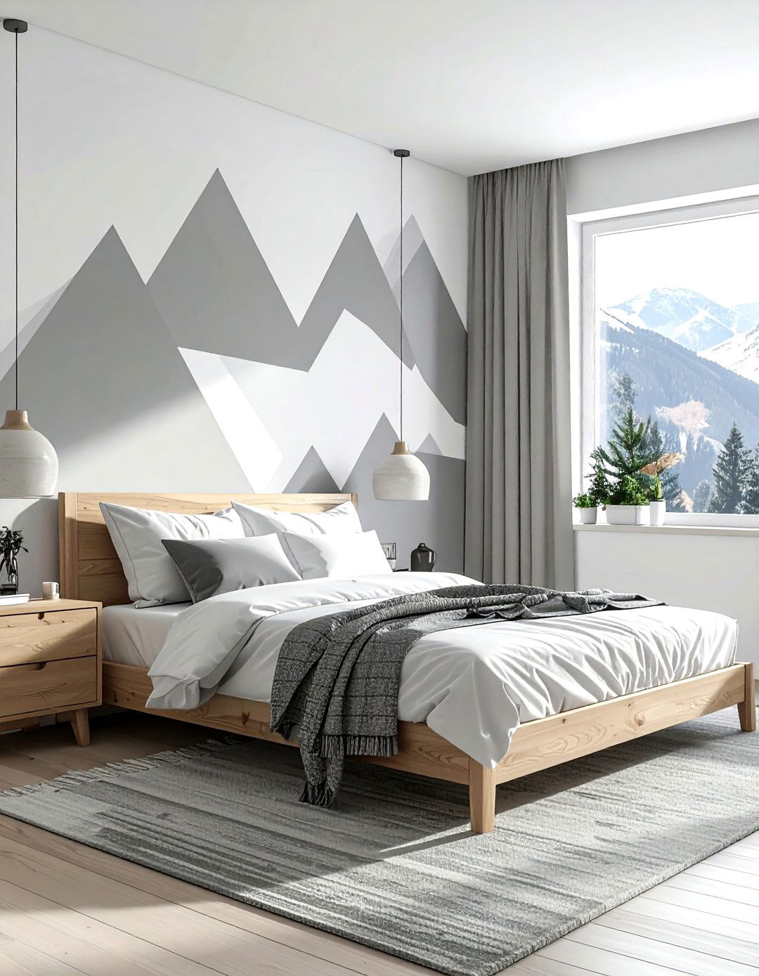 Scandi geometric wallpaper - 30 geometric wallpaper ideas