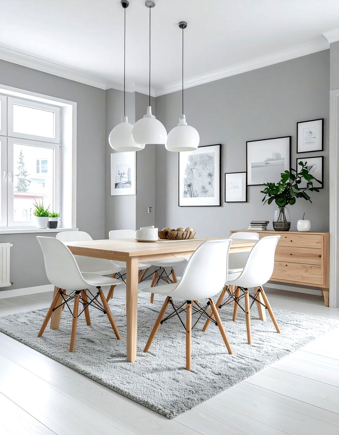 Scandi grey dining room - 30 grey dining room ideas