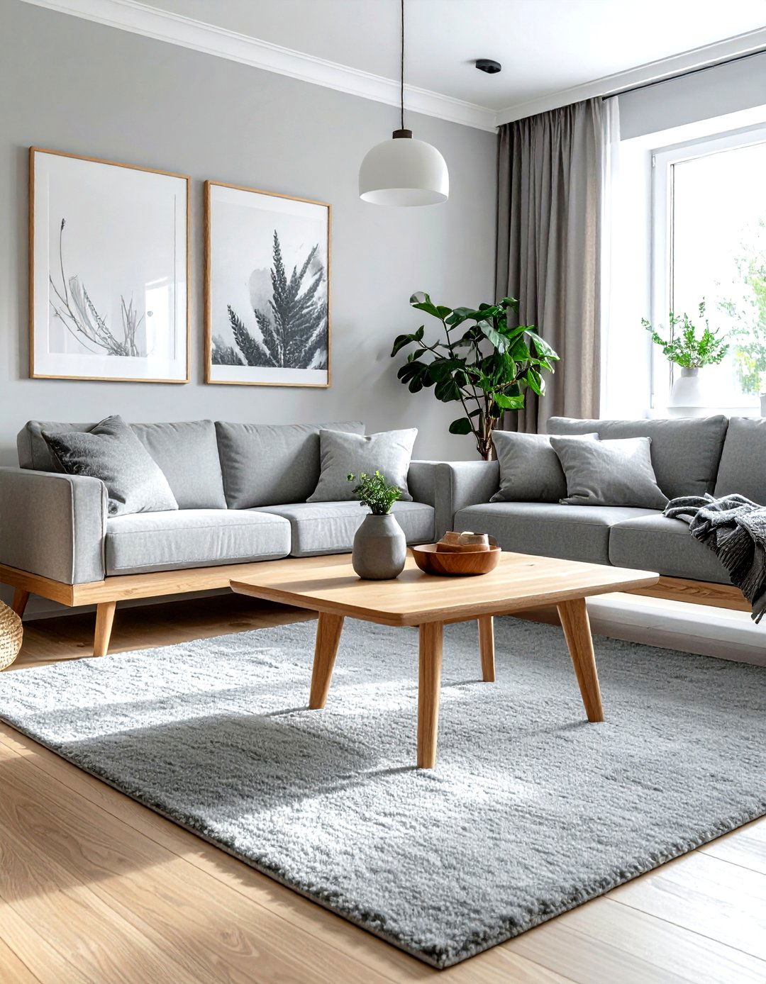 Scandi grey living room - 30 minimalist grey living room ideas