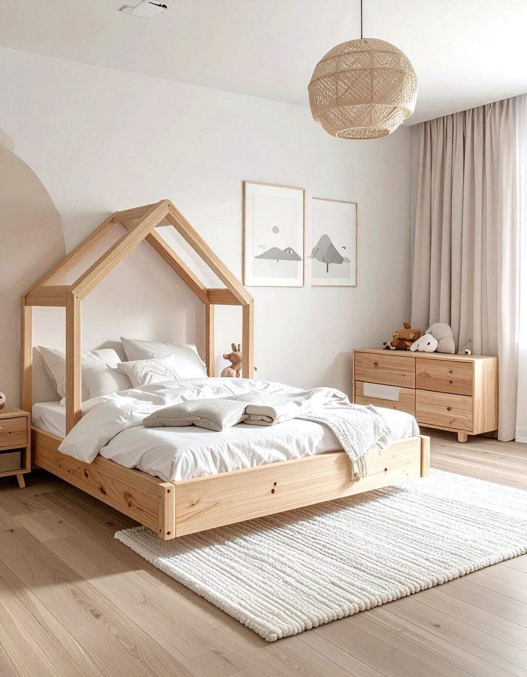 Scandi kids bedroom - 30 Scandinavian minimalist decor ideas