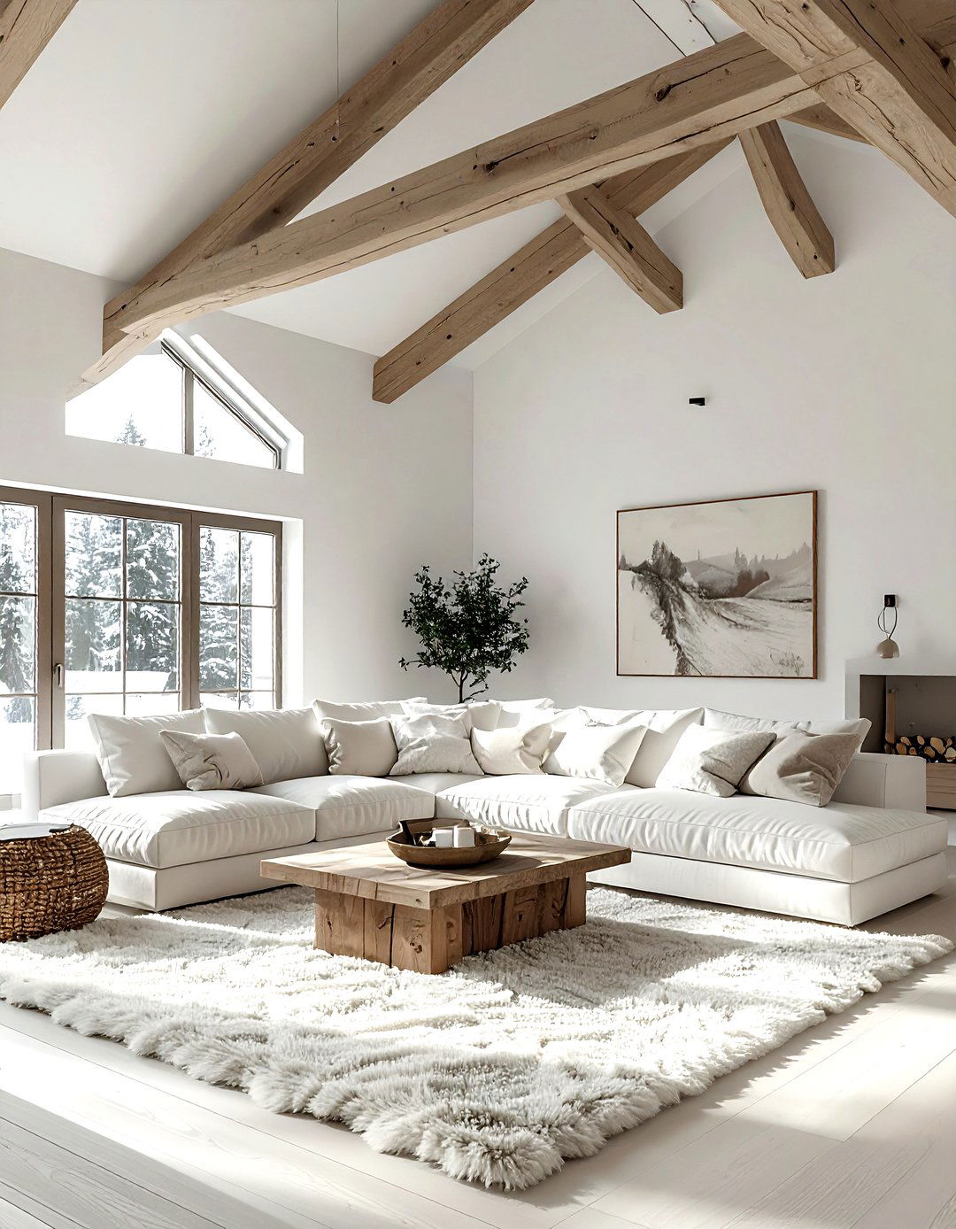 Scandi living room ceiling - 30 living room smooth ceiling ideas
