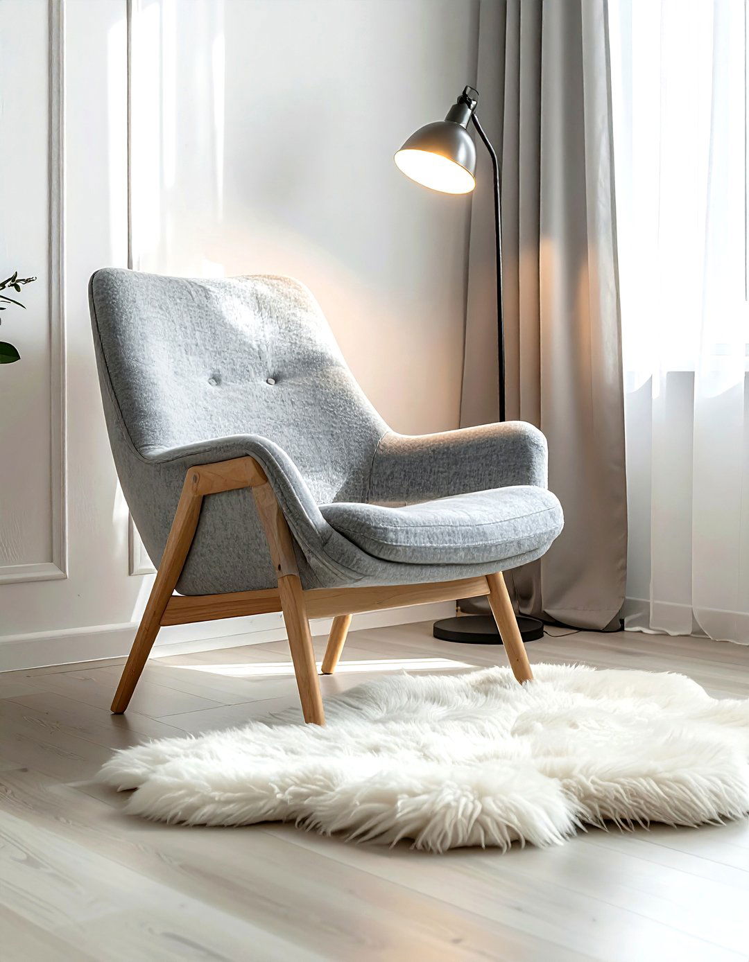 Scandi lounge chair - 30 living room reading chair ideas