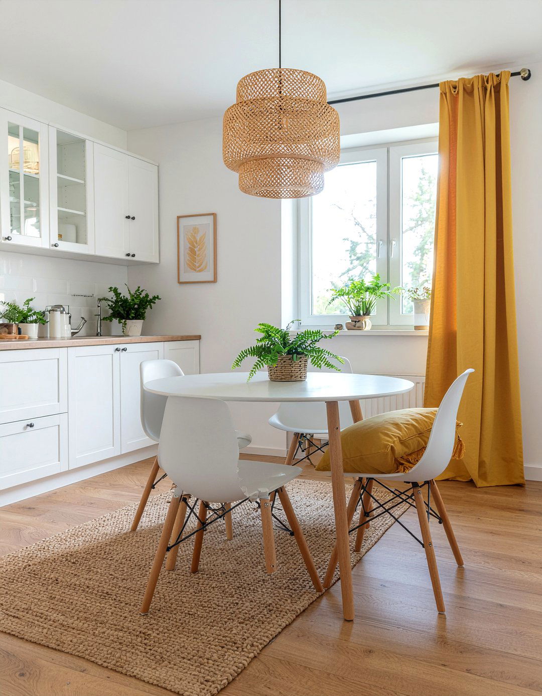 Scandi mustard dining room - 30 mustard dining room ideas