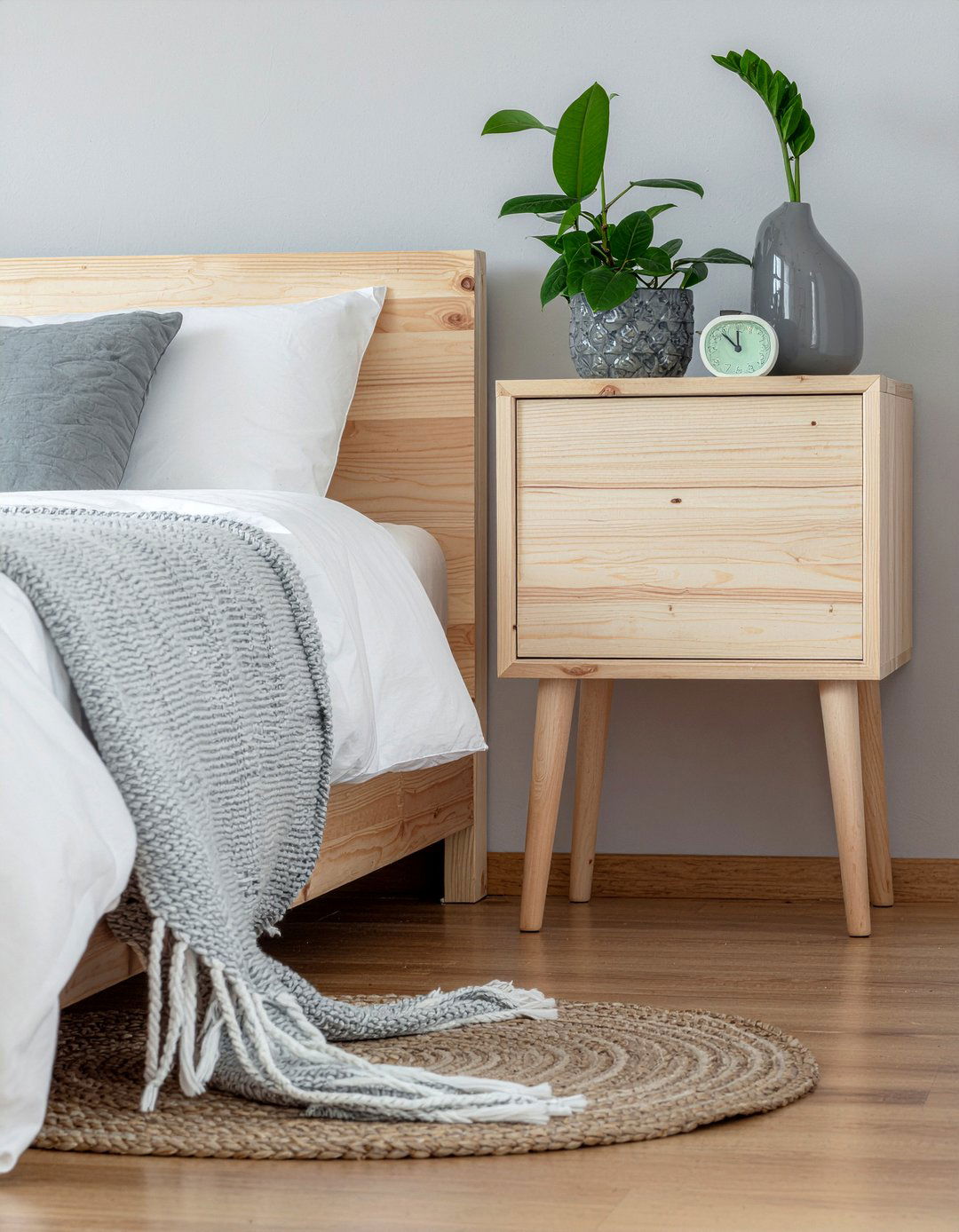 Scandi nightstand - 30 bedroom nightstands
