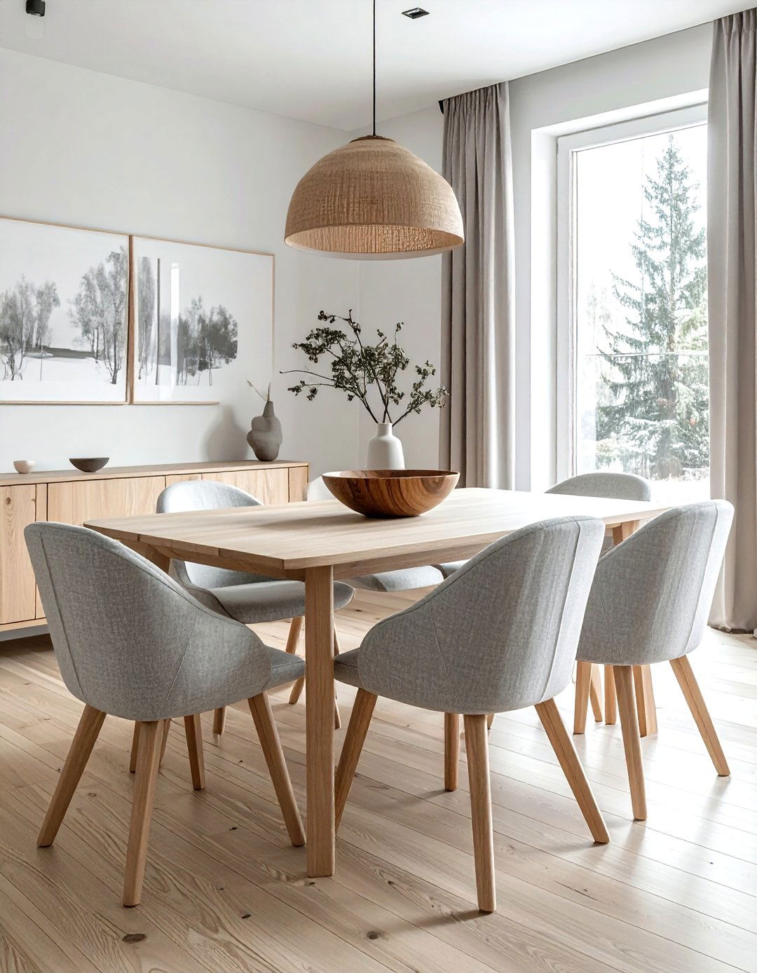 Scandi slipcovered dining chairs - 30 slipcovered dining chair ideas