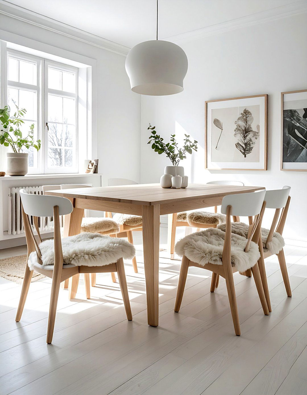 Scandi style dining chair - 30 armless dining chair ideas