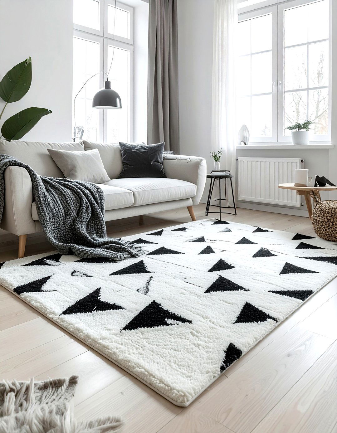 Scandi style rug - 30 patterned rug ideas