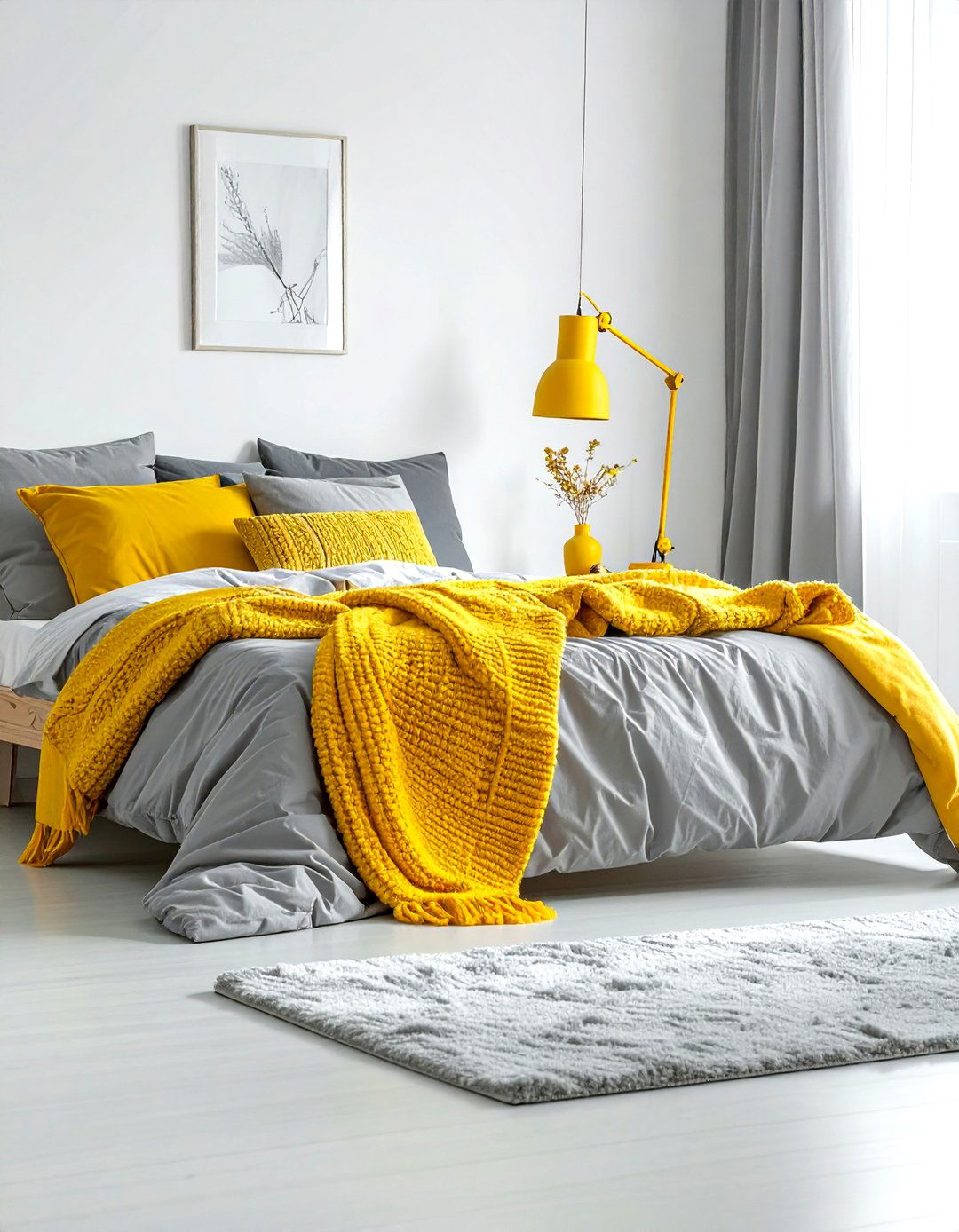 Scandi yellow bedroom - 30 yellow bedroom decor ideas