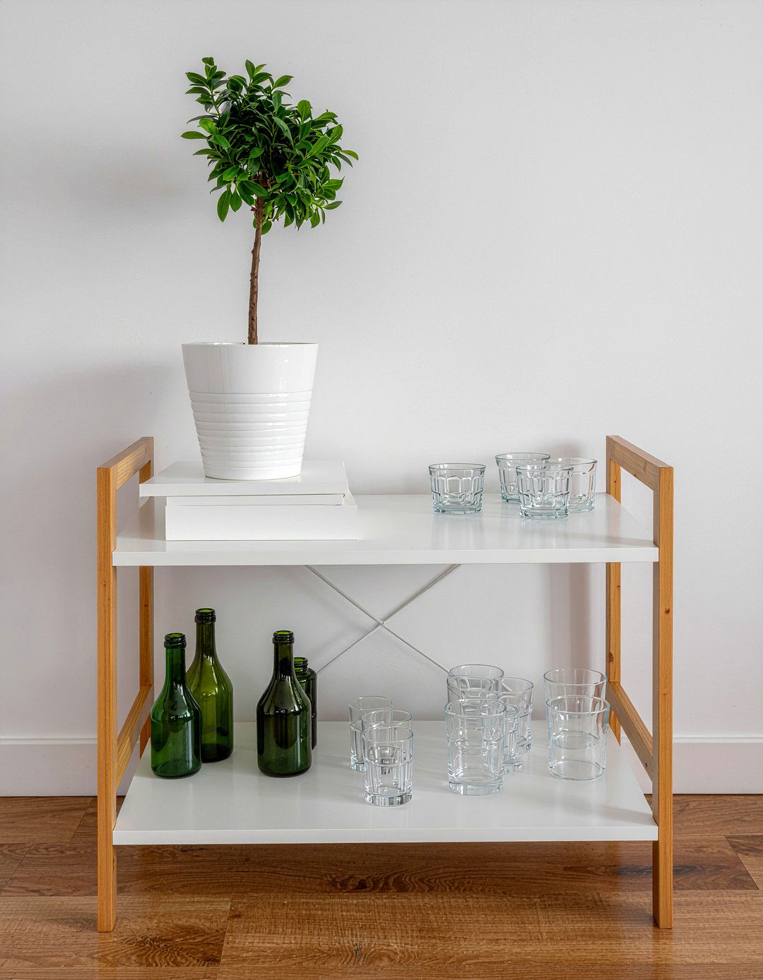 Scandinavian Bar Cart - 30 living room bar cart ideas