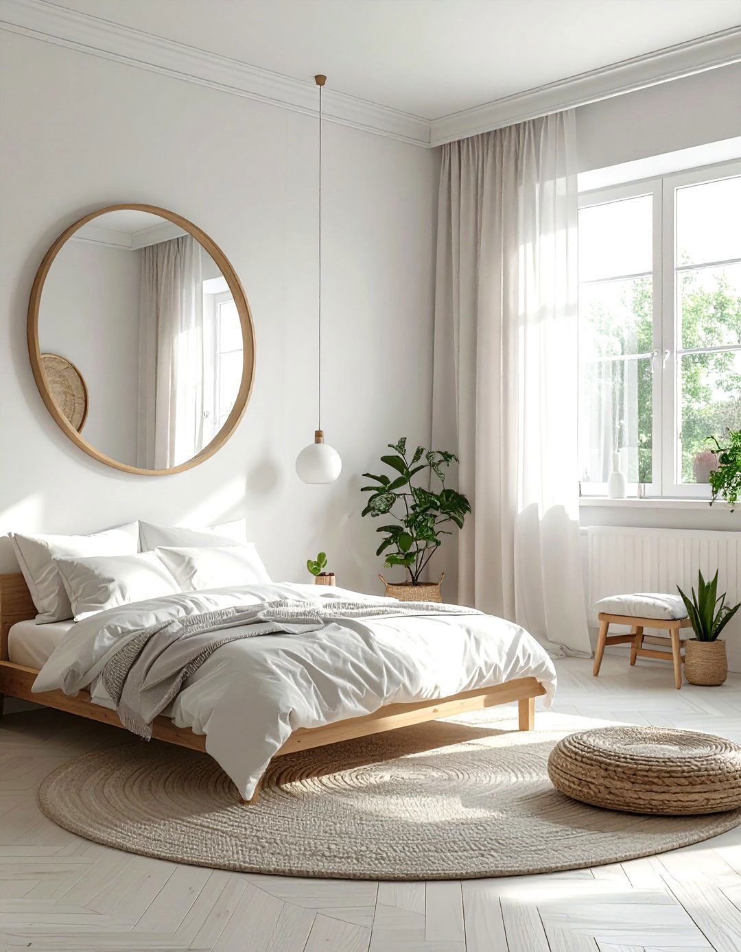 Scandinavian Bedroom Mirror - 30 bedroom finishing touches ideas