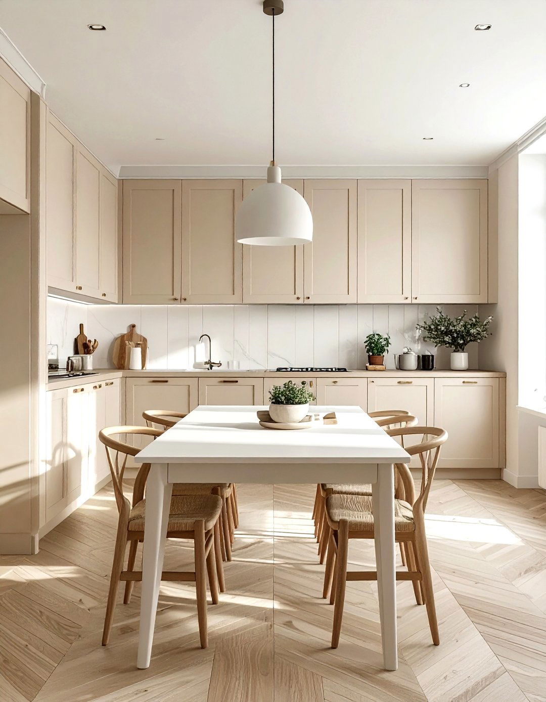 Scandinavian Beige Kitchen - 30 warm beige kitchen ideas