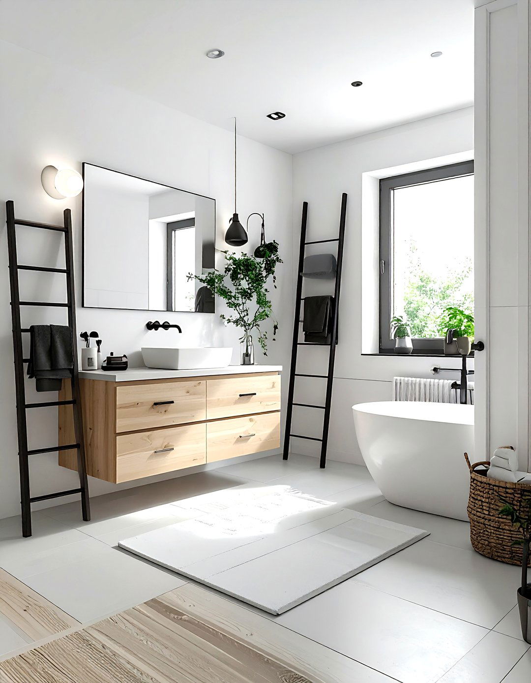 Scandinavian Black And White Bathroom - 30 white and black bathroom ideas