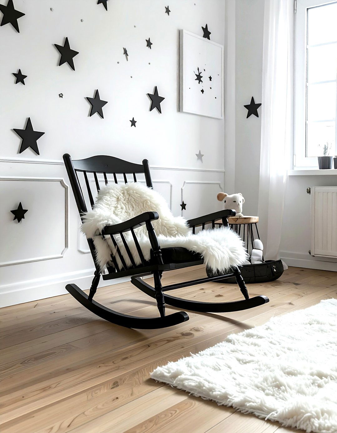 Scandinavian Black And White Nursery - 30 black and white decor ideas
