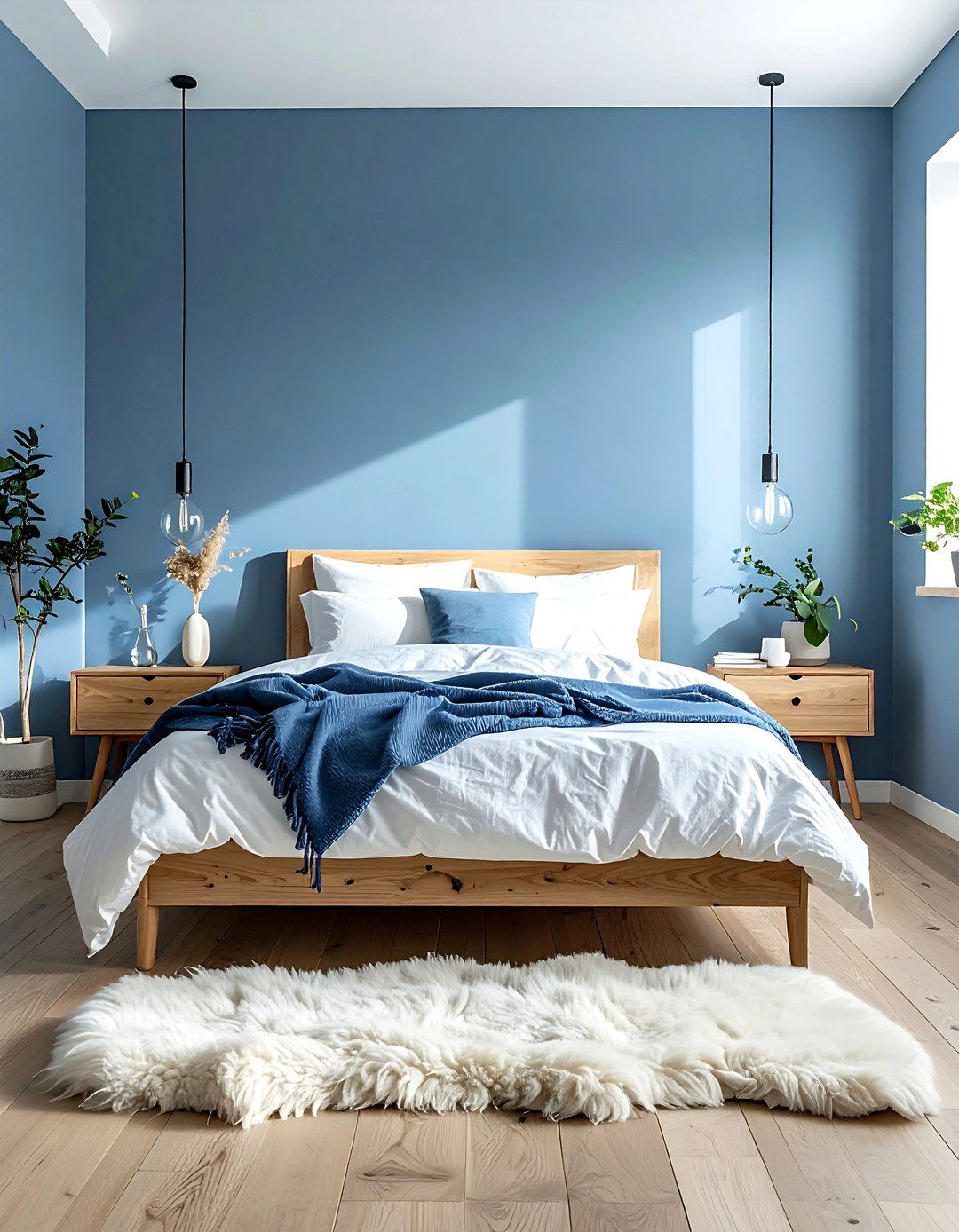 Scandinavian Blue Bedroom - 30 contemporary blue bedroom ideas