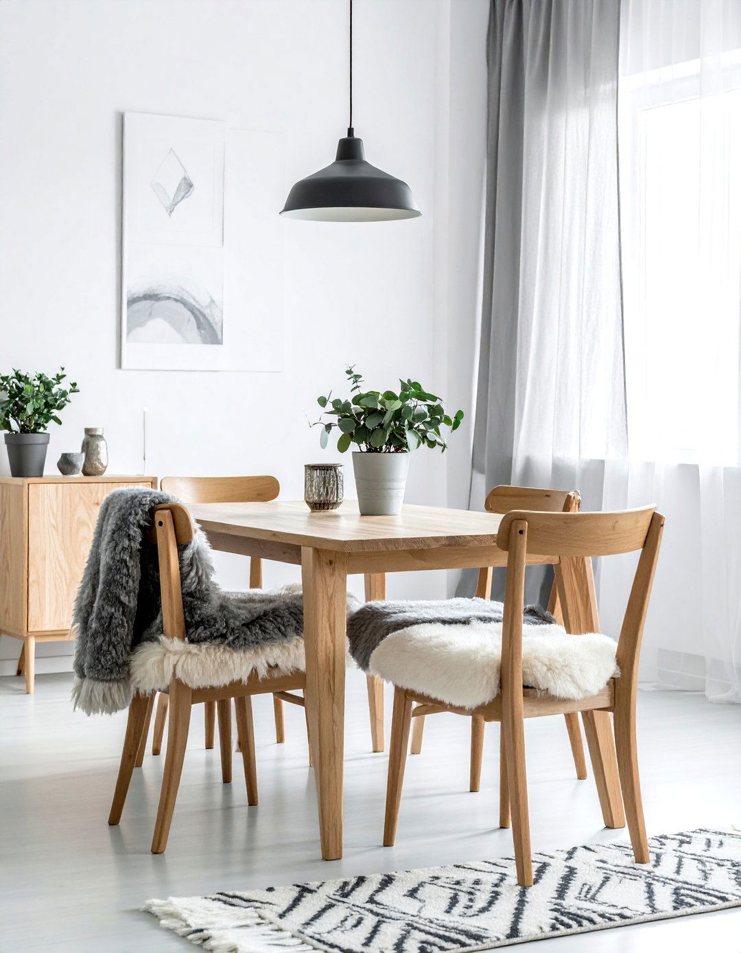 Scandinavian Boho Dining Room - 30 Bohemian dining room ideas