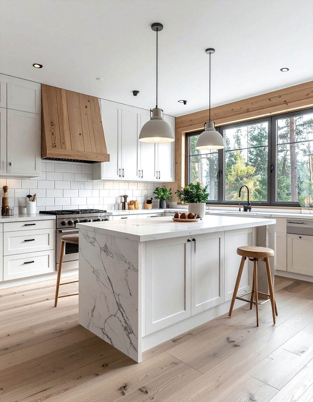 Scandinavian Cabin Kitchen - 30 rustic cabin kitchen ideas