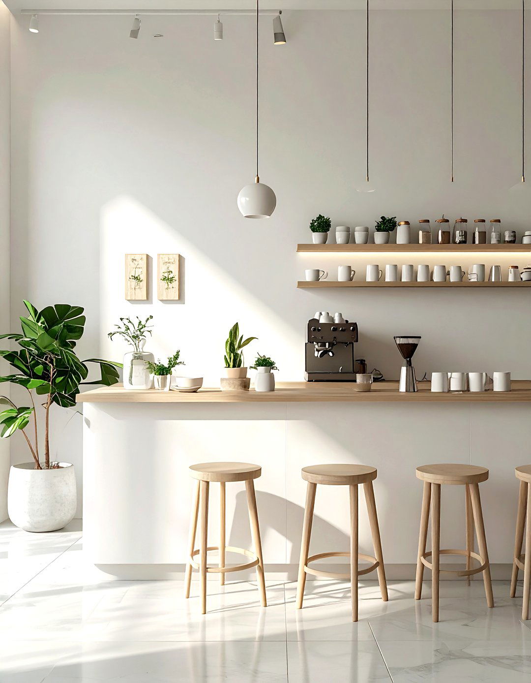 Scandinavian Coffee Station Setup - 30 kitchen home bar ideas